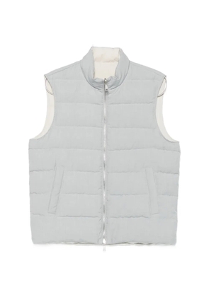 Eleventy quilted padded gilet - Grey