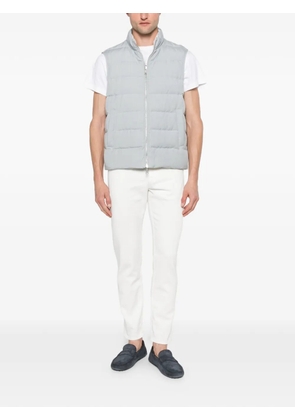 Eleventy quilted padded gilet - Grey