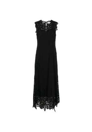 Ulla Johnson Idra lace-embroidered maxi dress - Black