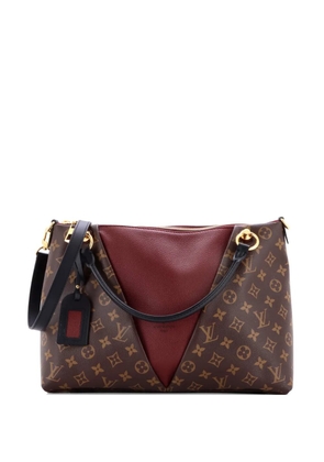 Louis Vuitton Pre-Owned V Tote Monogram Canvas and Leather MM shoulder bag - Brown