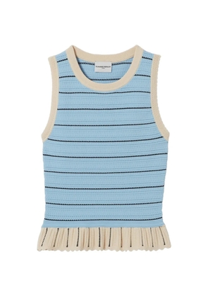 Claudie Pierlot striped peplum tank top - Blue