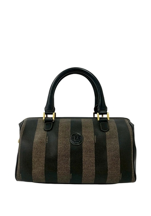 Fendi Pre-Owned 20th Century Pequin Coated Canvas boston bag - Brown