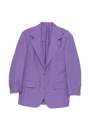 Versace peak-lapel single-breasted blazer - Purple