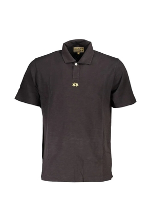 La Martina logo-embroidered cotton polo shirt - Black