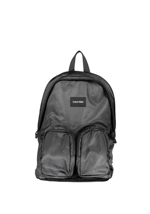 Calvin Klein logo-patch backpack - Black