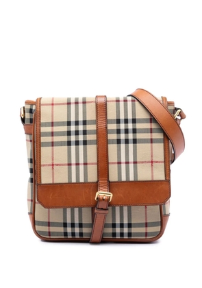 Burberry Pre-Owned 2000-2017 Haymarket Check Nylon Messenger Bag crossbody bag - Neutrals