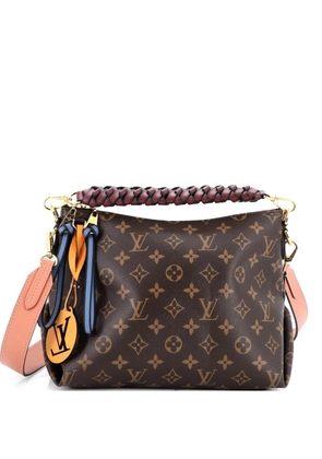 Louis Vuitton Pre-Owned Braided Handle Beaubourg Monogram Canvas Mini hobo bag - Brown