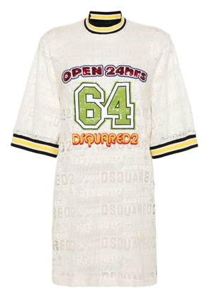 DSQUARED2 64 Lacey Maxi T-shirt dress - Neutrals