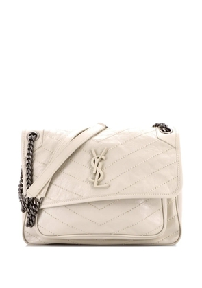 Saint Laurent Pre-Owned Niki Chain Flap Bag Matelasse Chevron Leather Medium shoulder bag - Neutrals