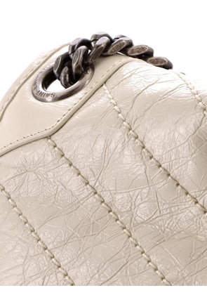 Saint Laurent Pre-Owned Niki Chain Flap Bag Matelasse Chevron Leather Medium shoulder bag - Neutrals
