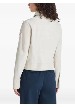 Peuterey suede chest-pocket jacket - Neutrals