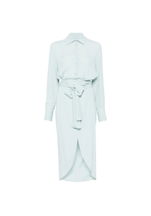 Semicouture V-neck midi dress - Blue