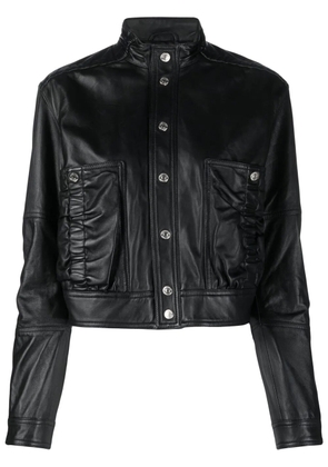 DSQUARED2 cropped leather jacket - Black
