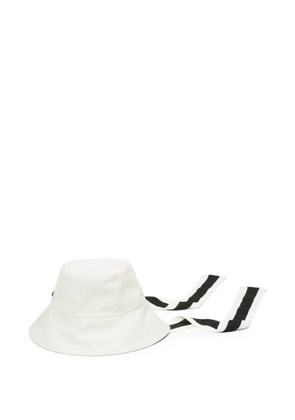 Osklen ribbon bucket hat - White