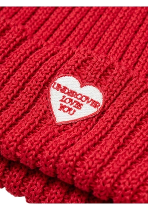 Undercover x Kijima Takayuki logo-patch beanie - Red