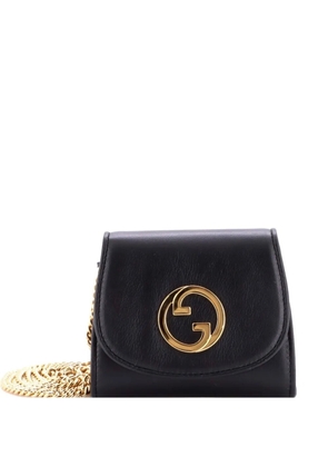 Gucci Pre-Owned Blondie NM Wallet on Chain Leather Medium crossbody bag - Black