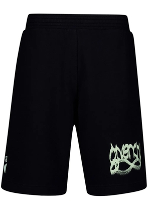 Givenchy logo-print boxy cotton shorts - Black