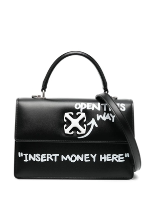 Off-White Jitney 1.4 leather tote bag - Black