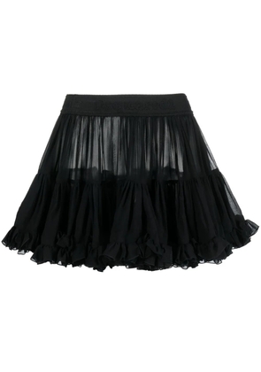 DSQUARED2 ruffled A-line miniskirt - Black