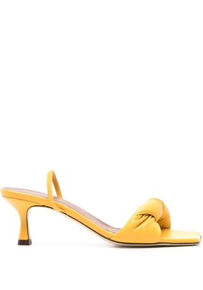 Lorena Antoniazzi twisted leather sandals - Yellow