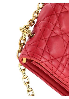 Christian Dior Pre-Owned Dioraddict Flap Bag Cannage Quilt Lambskin Medium shoulder bag - Red