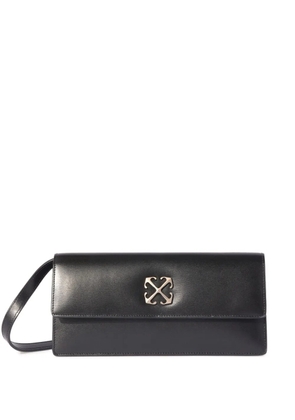 Off-White Jitney 1.0 leather shoulder bag - Black