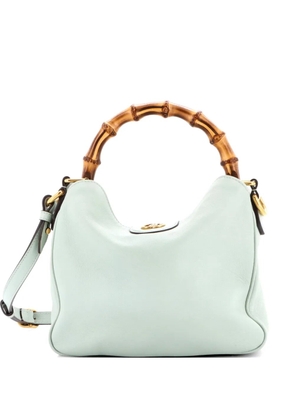 Gucci Pre-Owned Diana NM Bamboo Shoulder Bag Leather Small tote bag - Green