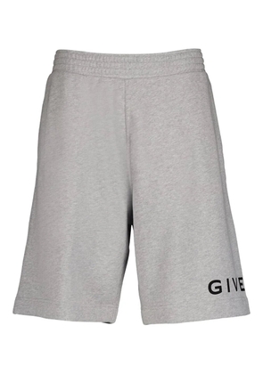 Givenchy logo-print cotton shorts - Grey