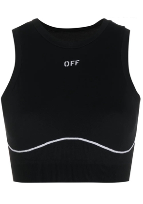 Off-White Off-Stamp sports bra - Black