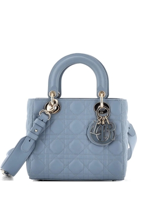 Christian Dior Pre-Owned My ABCDior Lady Dior Bag Cannage Quilt Lambskin crossbody bag - Blue