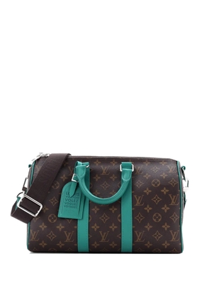 Louis Vuitton Pre-Owned Keepall Bandouliere Bag Macassar Monogram Canvas 35 travel bag - Brown