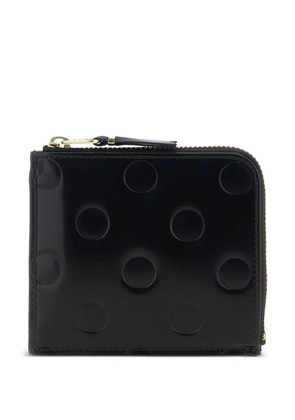 Comme Des Garçons Wallet polka-dot embossed wallet - Black