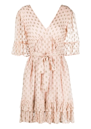 TWINSET tiered fil-coupé minidress - Pink