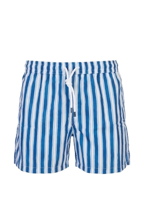 Fedeli striped drawstring swim shorts - Blue