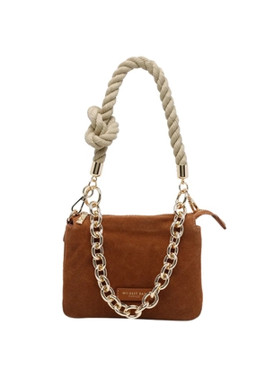 MY BEST BAG rope-handle chain-link shoulder bag - Brown