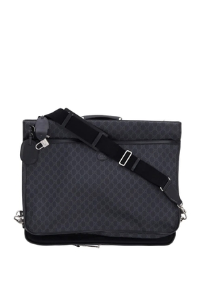 Gucci Pre-Owned Retro Interlocking G Garment Bag GG Coated Canvas travel bag - Black