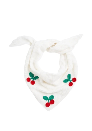 Chinti & Parker cherry bandana - White