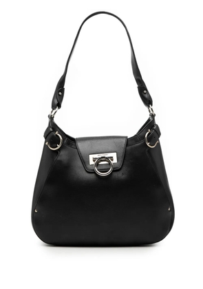 Ferragamo Pre-Owned 2010-2026 Leather Gancini shoulder bag - Black