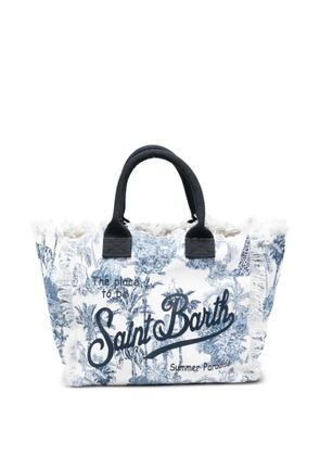 MC2 Saint Barth Vanity frayed tote bag - White