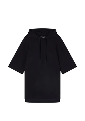 Emporio Armani short-sleeve hoodie - Black
