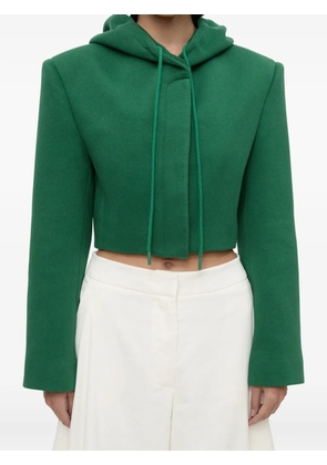Christopher Esber Noa cropped-fit hooded jacket - Green