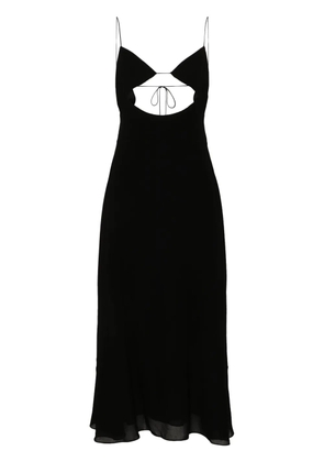 Saint Laurent cut-out midi dress - Black