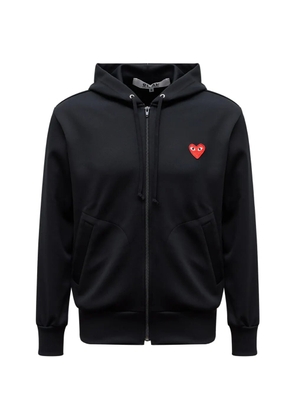 Comme Des Garçons Play heart-patch zip-up hoodie - Black