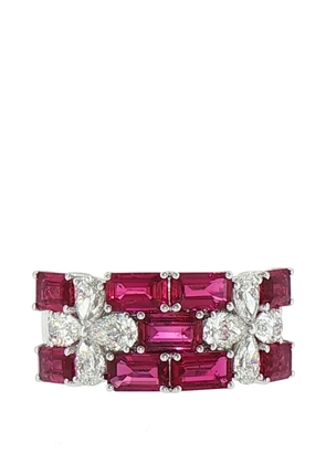 HYT Jewelry ruby and diamond ring - Silver