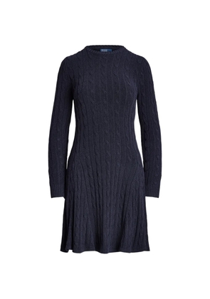 Polo Ralph Lauren cable-knit A-line dress - Blue