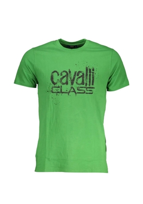 Cavalli Class logo-print T-shirt - Green