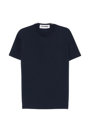 LES HOMMES contrast-trim T-shirt - Blue