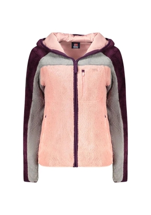 NORWAY 1963 colour-block zip-up hoodie - Pink
