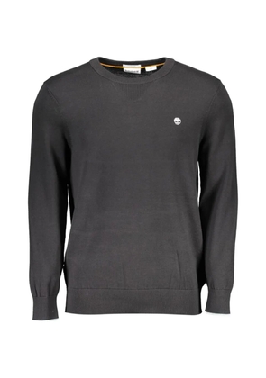 Timberland logo-embroidered crew neck sweater - Black