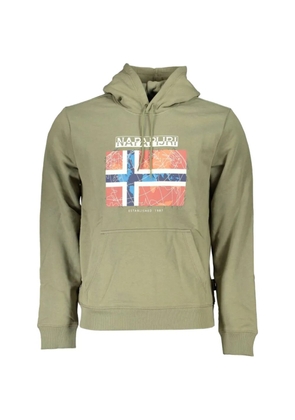 Napapijri graphic-print hoodie - Green